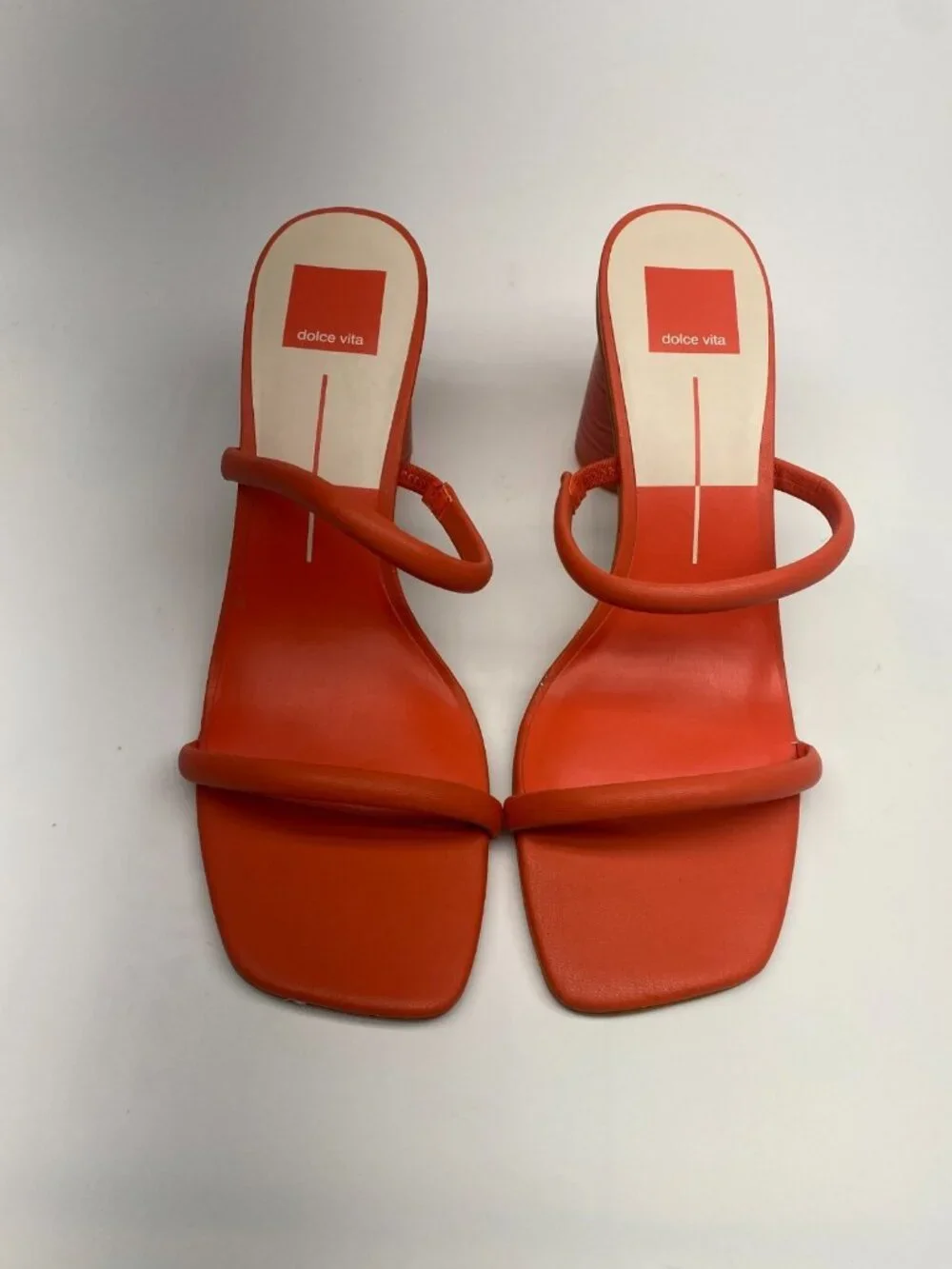 Dolce Vita Womens Noles Red Heel Sandal Sz 9.5